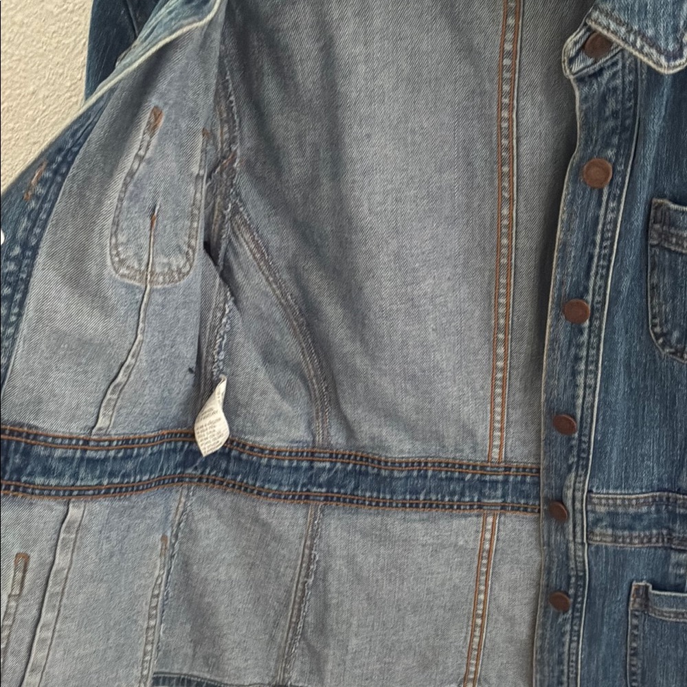 Denim Jacket with Button Front - Picture 7 of 9